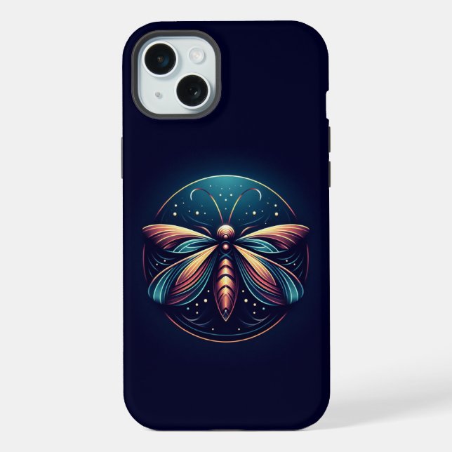 Fun Firefly Lightning Bug Logo iPhone Case (Back)