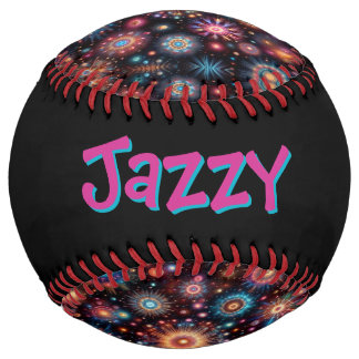 Fun Fireworks (personalize) Softball