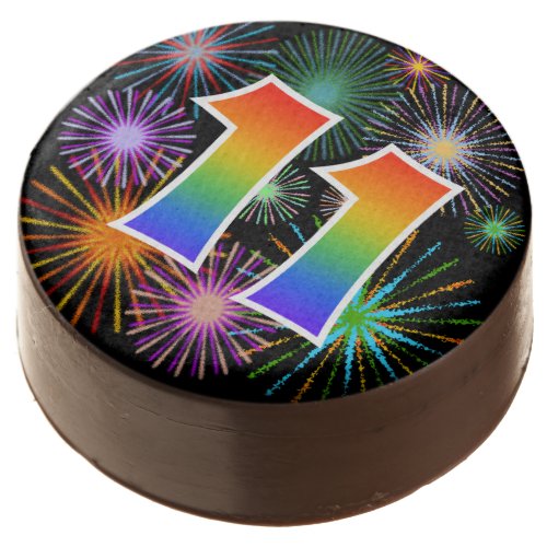 Fun Fireworks Rainbow Pattern 11 Event  Chocolate Covered Oreo