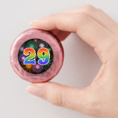 Fun Fireworks, Rainbow Pattern "29" Event # Dipped Oreo Cookie Favors (In Hand)