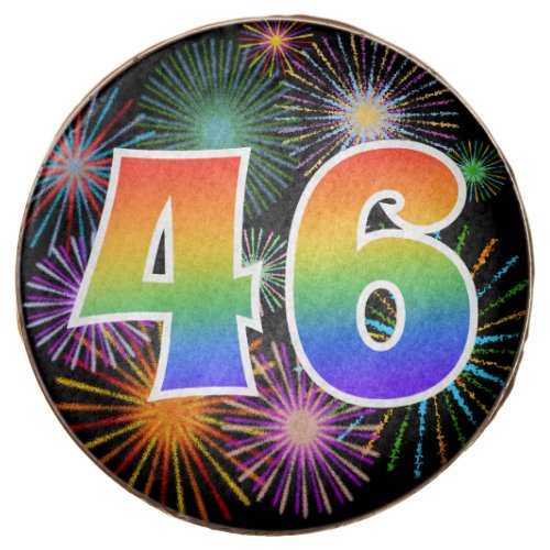 Fun Fireworks Rainbow Pattern 46 Event  Chocolate Covered Oreo