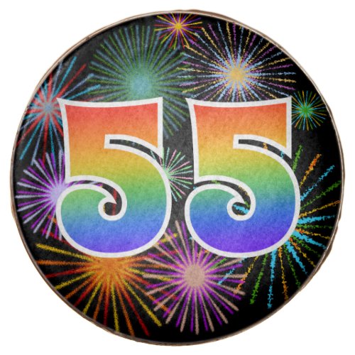 Fun Fireworks Rainbow Pattern 55 Event  Chocolate Covered Oreo
