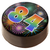 Fun Fireworks, Rainbow Pattern "84" Event # Chocolate Covered Oreo (Angled)