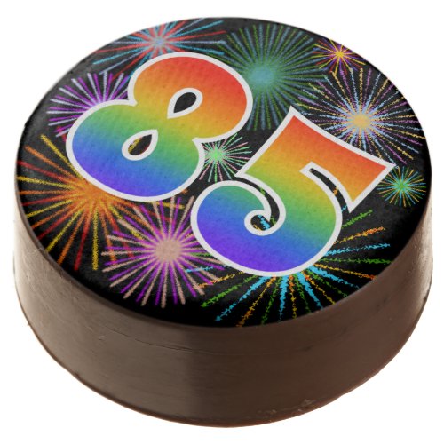 Fun Fireworks Rainbow Pattern 85 Event  Chocolate Covered Oreo