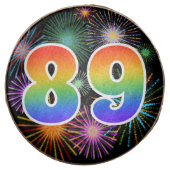 Fun Fireworks, Rainbow Pattern "89" Event # Chocolate Covered Oreo (Front)