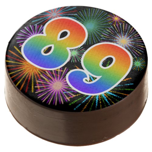Fun Fireworks Rainbow Pattern 89 Event  Chocolate Covered Oreo