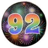 Fun Fireworks, Rainbow Pattern "92" Event # Chocolate Covered Oreo (Front)