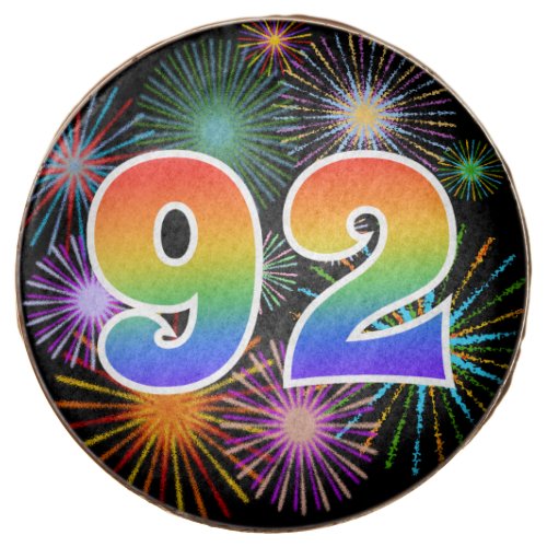 Fun Fireworks Rainbow Pattern 92 Event  Chocolate Covered Oreo
