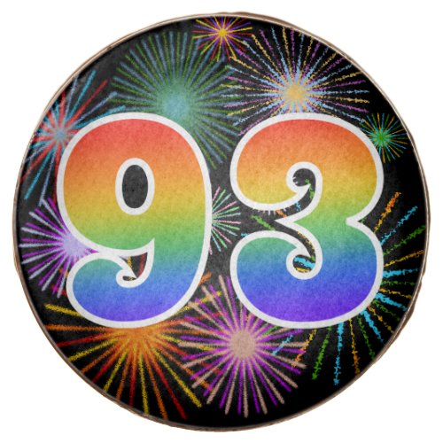 Fun Fireworks Rainbow Pattern 93 Event  Chocolate Covered Oreo