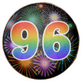 Fun Fireworks, Rainbow Pattern "96" Event # Chocolate Covered Oreo (Front)