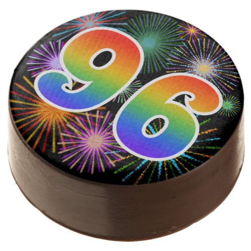 Fun Fireworks Rainbow Pattern 96 Event  Chocolate Covered Oreo