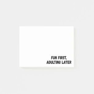 Fun First Adulting Later Post-it Notes