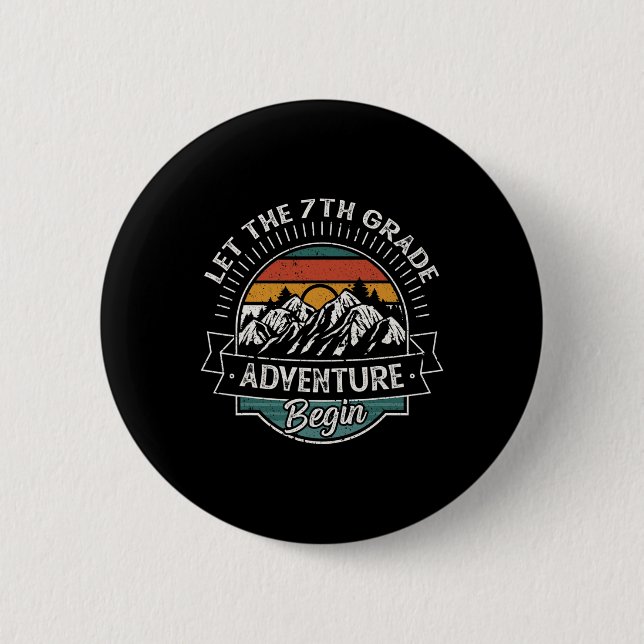 Fun First Day of School Button (Front)