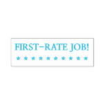 [ Thumbnail: Fun "First-Rate Job!" School Teacher Rubber Stamp ]