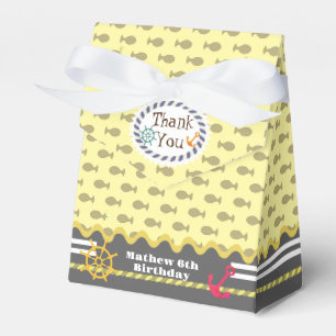 Fun Fishes Yellow Favor Box