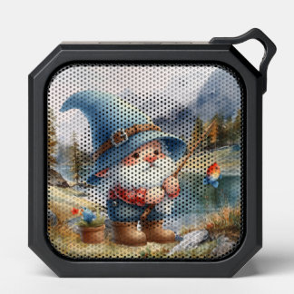 Fun fishing lovers gnome bluetooth speaker