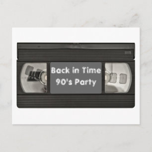 Fun Flash Back VHS Party Invite