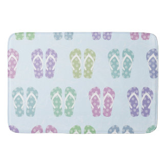 Fun Flip Flop Pattern Bath Mat