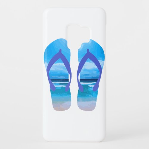 Fun Flip Flops Summer Beach Art for Vacation Case_Mate Samsung Galaxy S9 Case