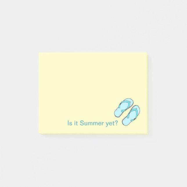 Fun Flip Flops Summer Yet Post-it® Notes (Front)