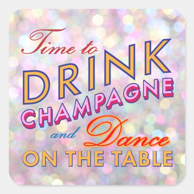 Fun, Flirty & Colorful Sticker (Front)