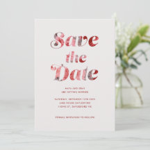 Fun Floral Floral Wedding Invitation