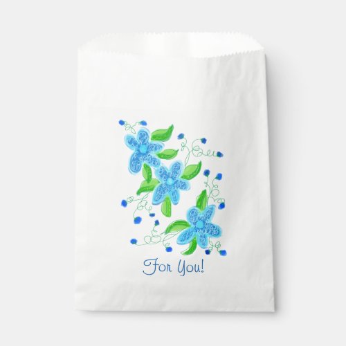 Fun Floral Food Safe Paper Bag