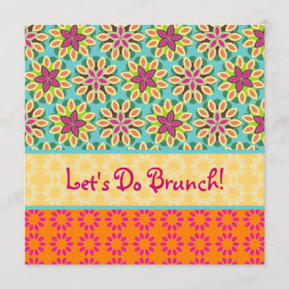 Fun Floral Invitation