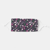 Fun Floral Pattern Adult Cloth Face Mask (Front, Folded)