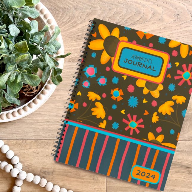 Fun Floral Personalized Inspirivity Journal (Creator Uploaded)