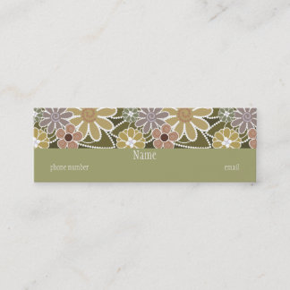 Fun Floral Skinny Business Card
