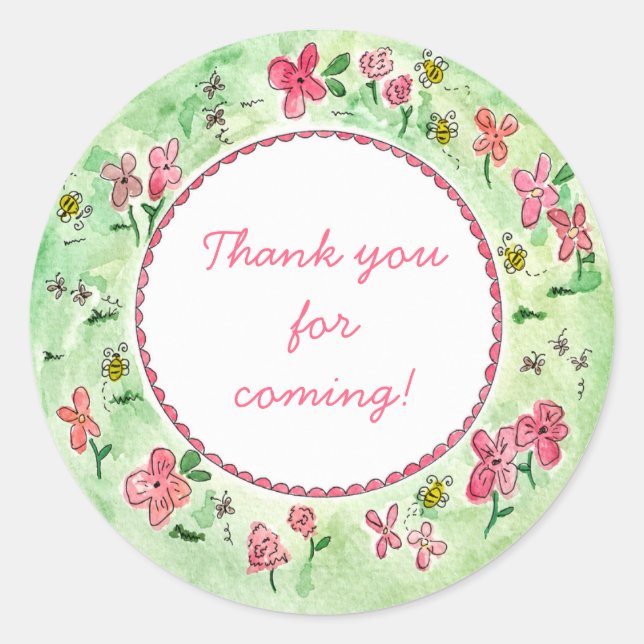 Fun Floral Sticker (Front)