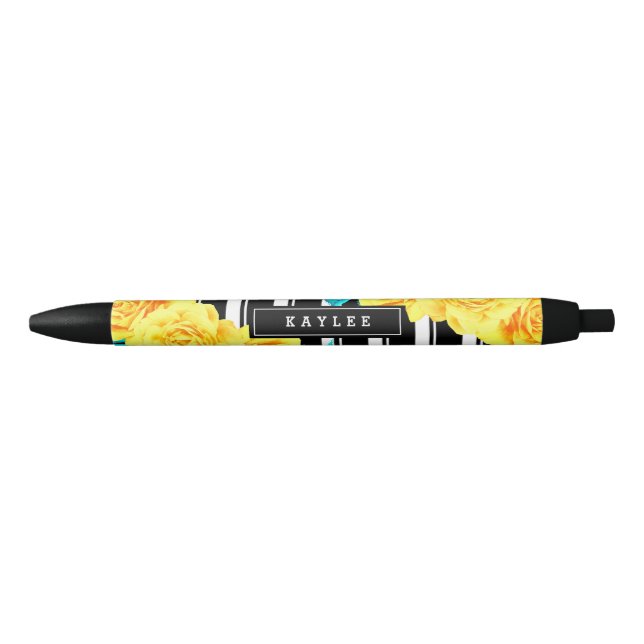 Fun Floral, Yellow Roses Pen (Front)