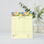 Fun Florals Bright Small Order Form (Standing Front)