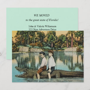 Fun Florida Alligator Moving Announcement