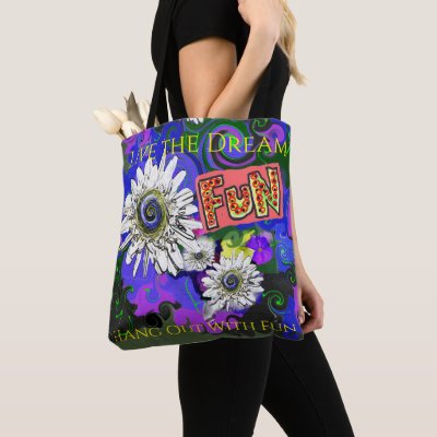 Fun Flower Colorful Attraction Tote Bag