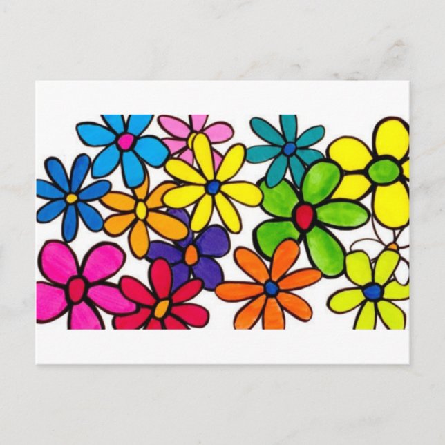 fun flower postcard (Front)