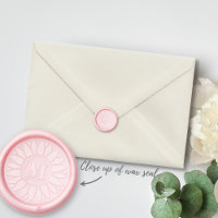 Fun Flower Simple Monogram Initial Custom Floral