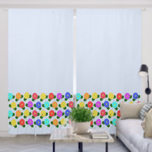 Fun Flowers on Pale Blue