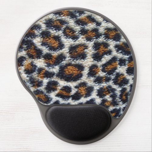 fun fluffy leopard print pattern original gel mouse pad
