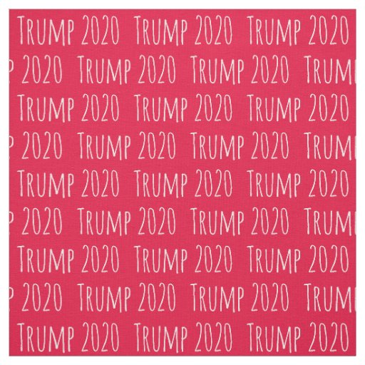 Fun Font Donald Trump 2020 Pattern Fabric