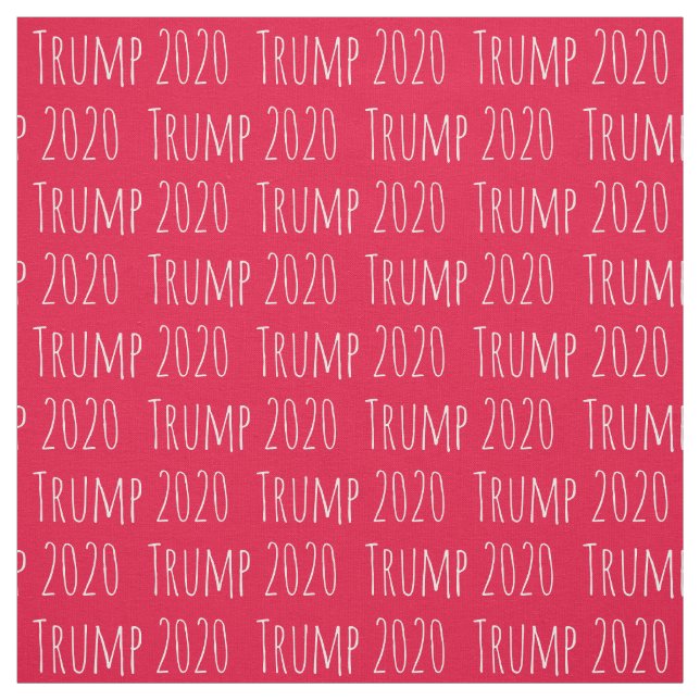 Fun Font Donald Trump 2020 Pattern Fabric