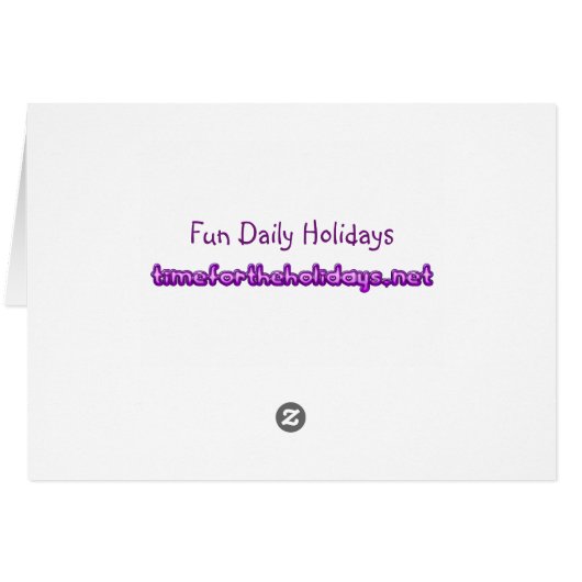 Fun Food Holiday Card (Back Horizontal)