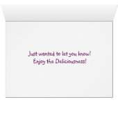 Fun Food Holiday Card (Inside Horizontal (Bottom))