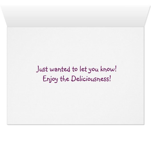 Fun Food Holiday Card (Inside Horizontal (Bottom))