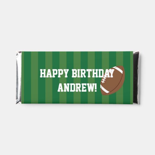 Fun Football Birthday Celebration Hershey Bar Favors