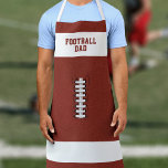 Fun Football Fan Grilling Apron<br><div class="desc">Fun apron for all football fans,  from grilling in the yard to tailgating shenanigans,  add your name to make it your own. Makes a great gift for the football dad that loves to huddle up in the kitchen.</div>