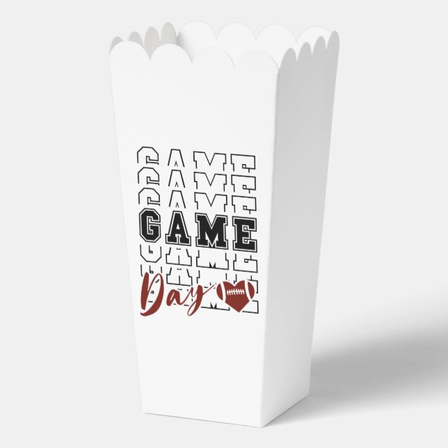 Fun Football game day word art  Favor Boxes (Front)