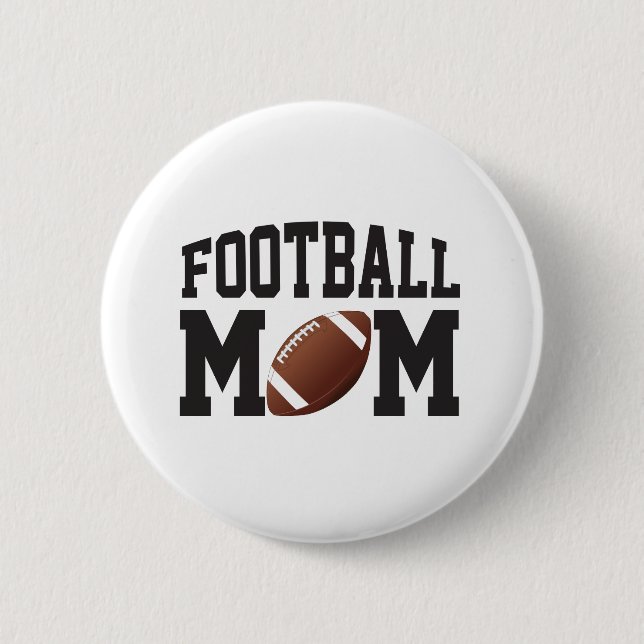 Fun Football Mom Button (Front)