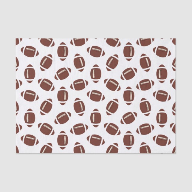 Fun Football sports pattern party tissue Tissue Paper (Front)